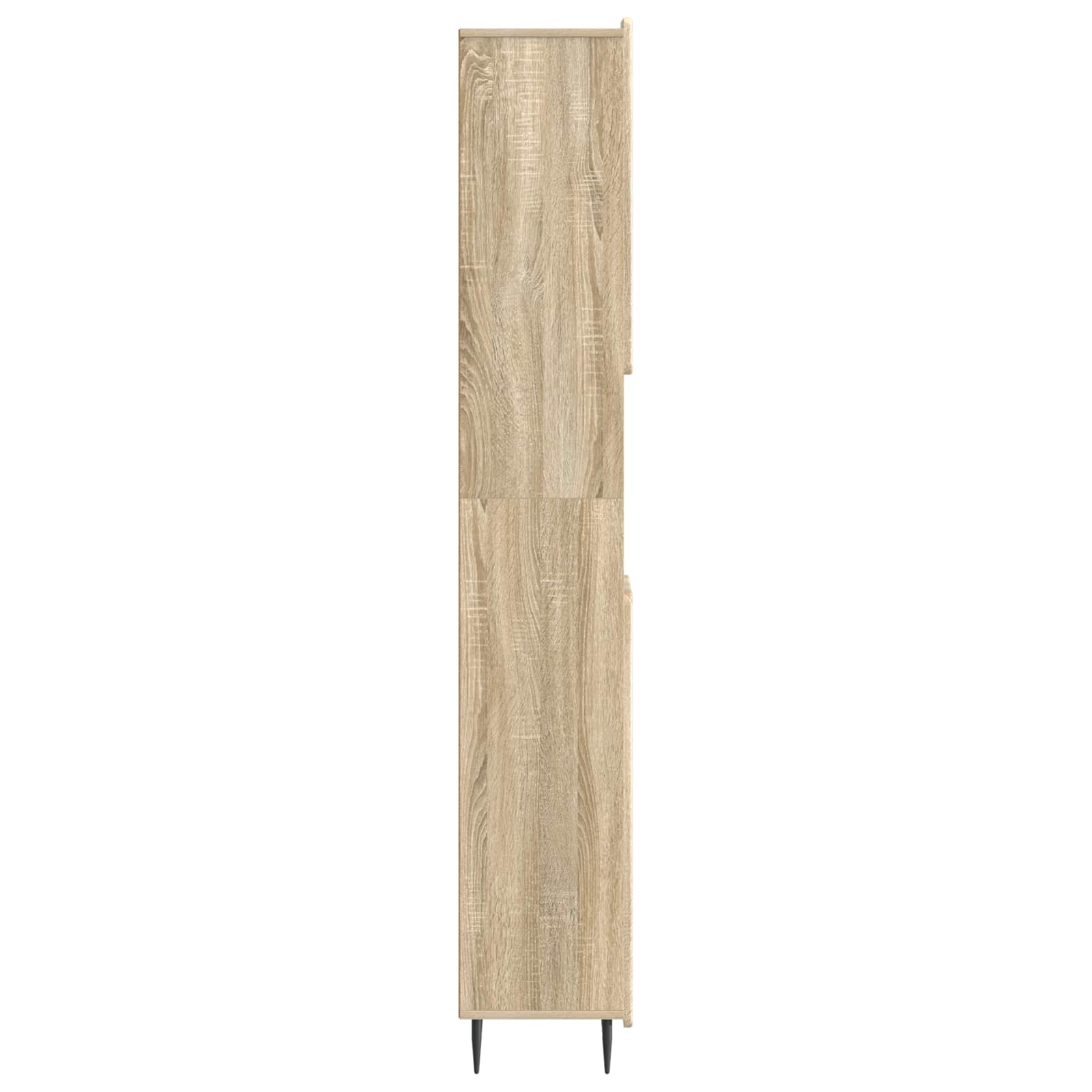 Badkamerkast met Open Plank ZWOLLE Sonoma Eiken