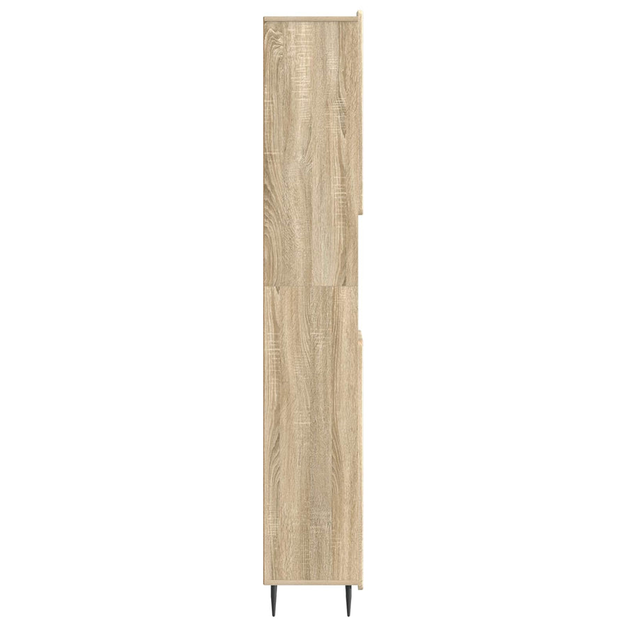 Badkamerkast met Open Plank ZWOLLE Sonoma Eiken