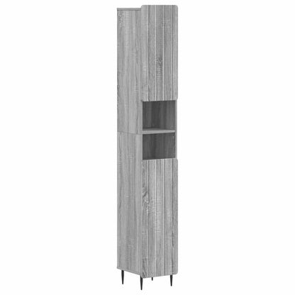 Badkamerkast met Open Plank ZWOLLE Grijs Sonoma