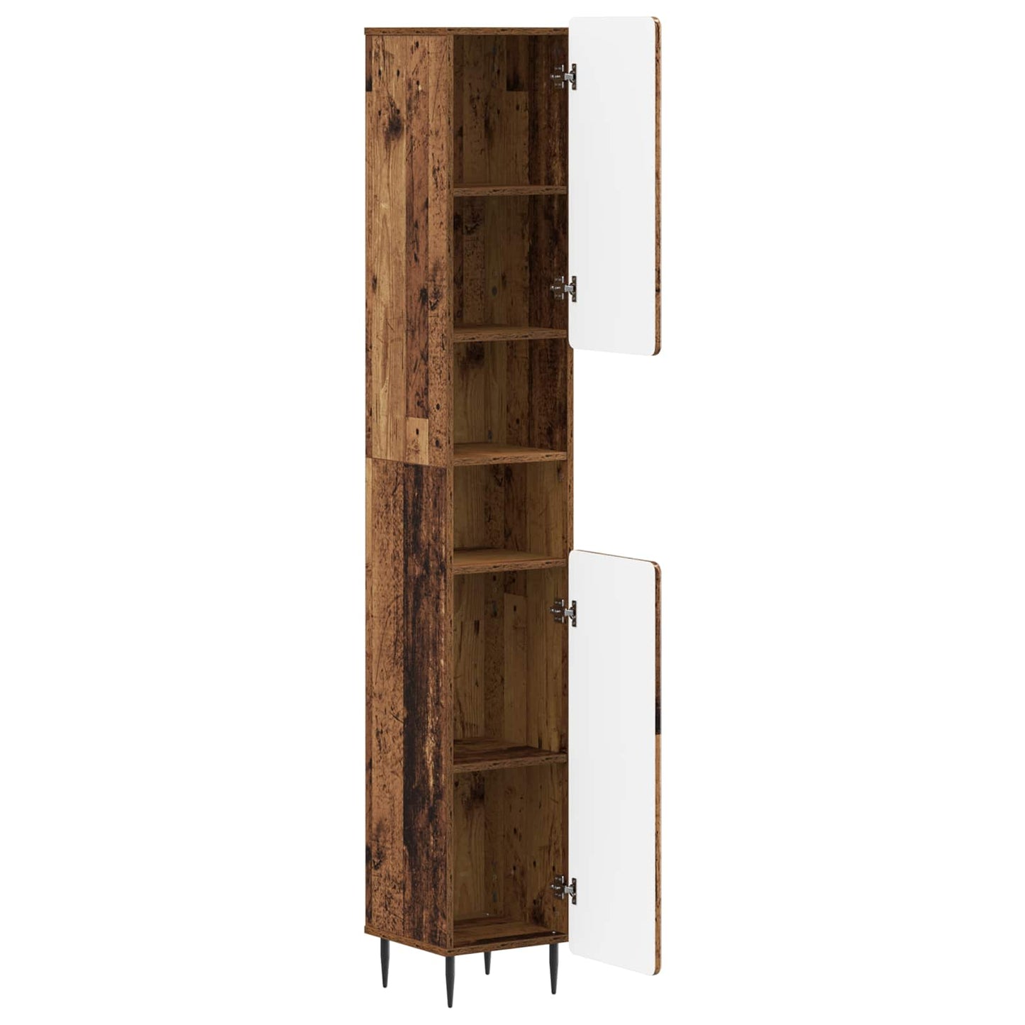 Badkamerkast met Open Plank ZWOLLE Oud hout 30 x 31 x 189,5 cm