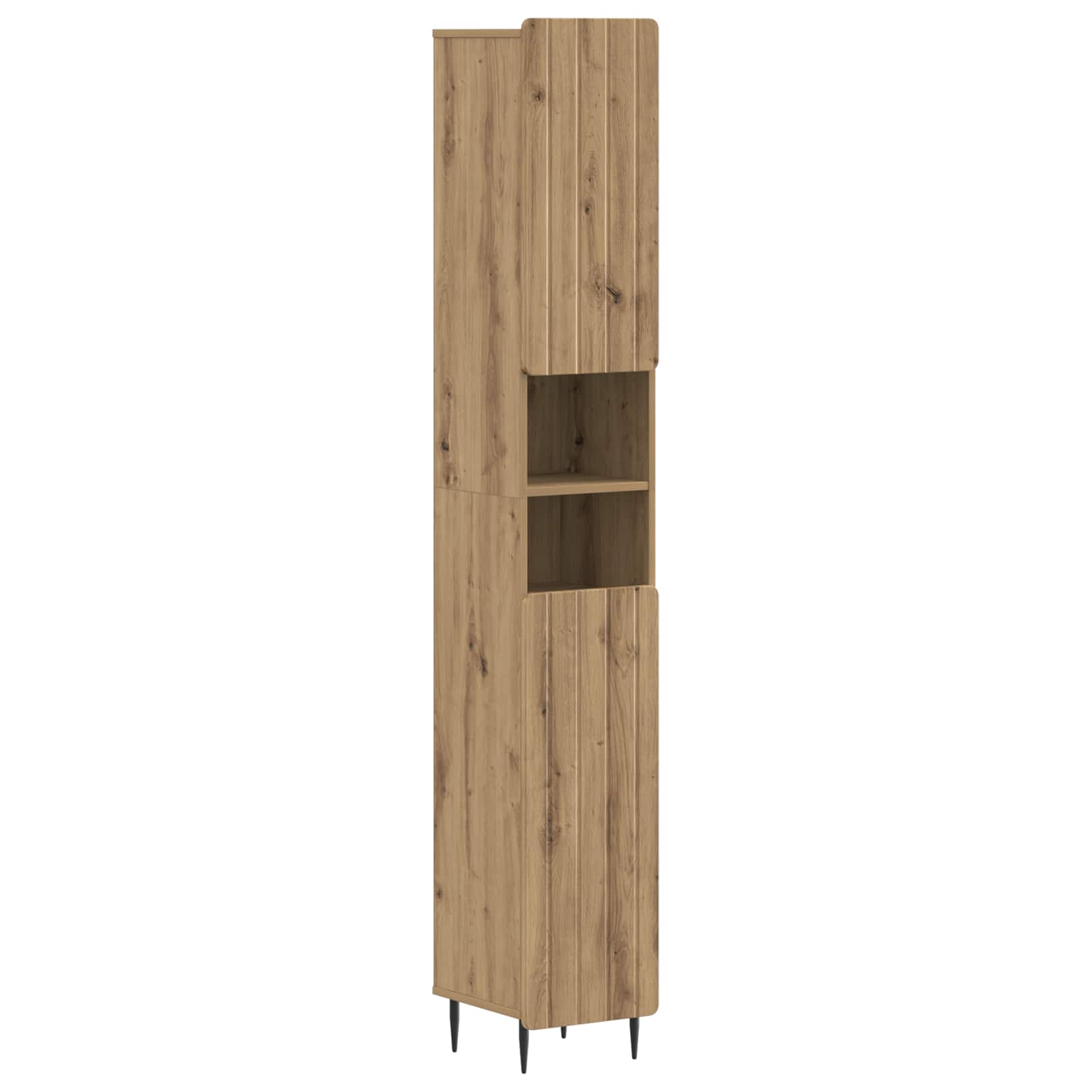 Badkamerkast met Open Plank ZWOLLE Artisanaal eiken