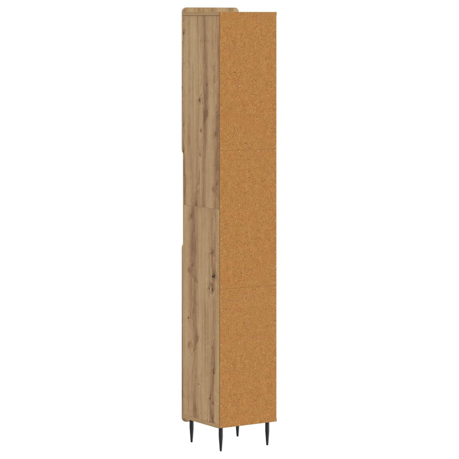 Badkamerkast met Open Plank ZWOLLE Artisanaal eiken