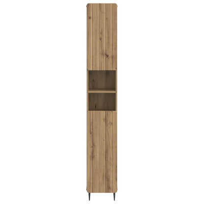 Badkamerkast met Open Plank ZWOLLE Artisanaal eiken