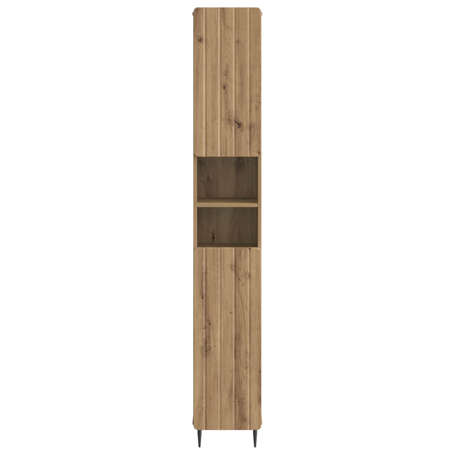 Badkamerkast met Open Plank ZWOLLE Artisanaal eiken