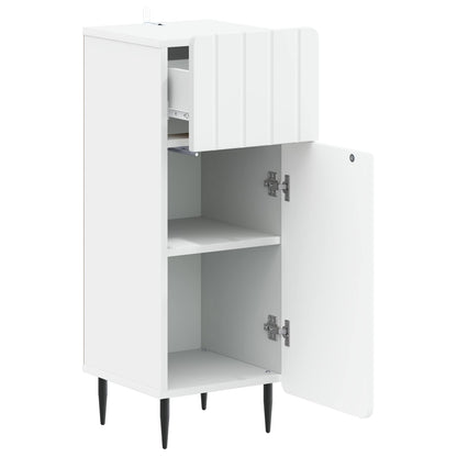 Badkamer Opbergkast ZWOLLE Wit 30 x 31 x 79,5 cm Bewerkt hout