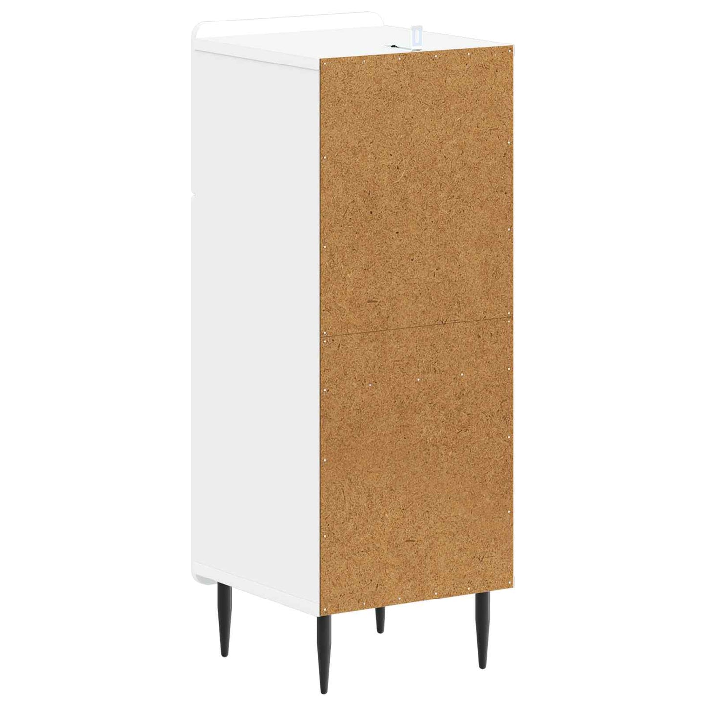 Badkamer Opbergkast ZWOLLE Wit 30 x 31 x 79,5 cm Bewerkt hout