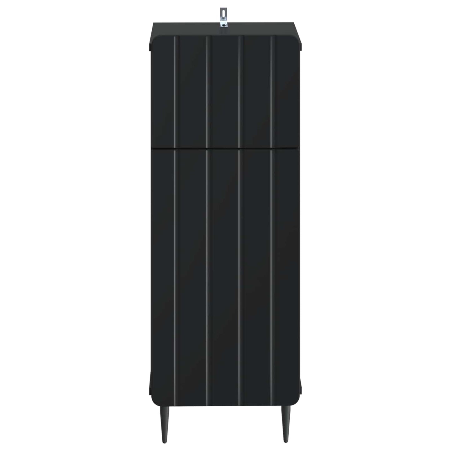 Badkamer Opbergkast ZWOLLE Zwart 30 x 31 x 79,5 cm Bewerkt hout
