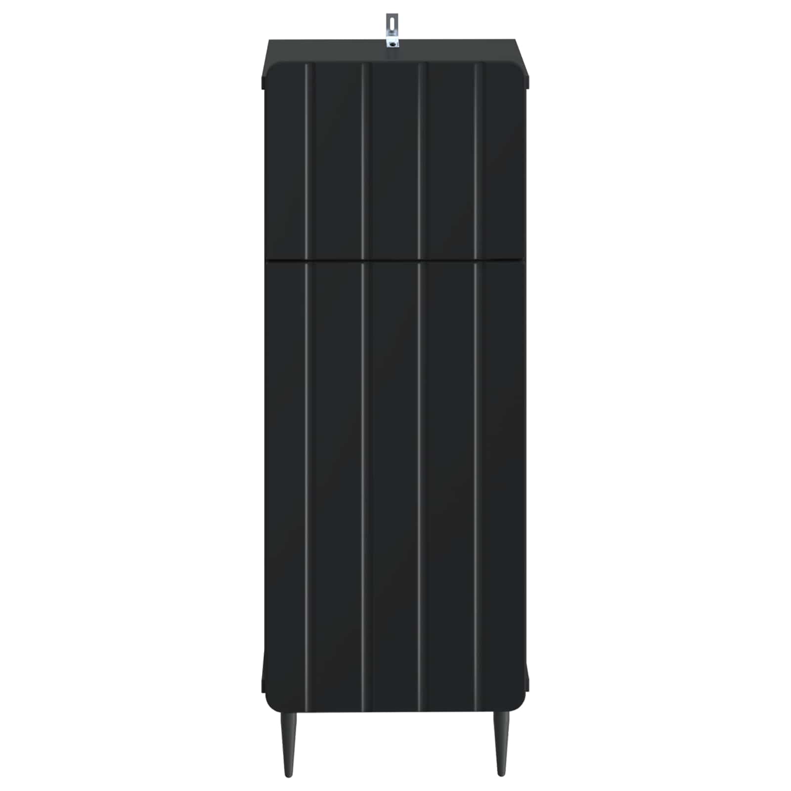 Badkamer Opbergkast ZWOLLE Zwart 30 x 31 x 79,5 cm Bewerkt hout