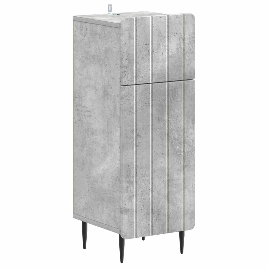 Badkamer Opbergkast ZWOLLE Betongrijs 30 x 31 x 79,5 cm