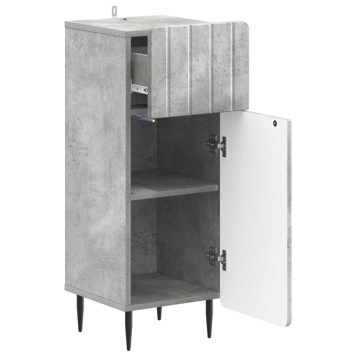Badkamer Opbergkast ZWOLLE Betongrijs 30 x 31 x 79,5 cm