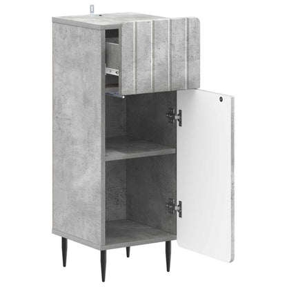 Badkamer Opbergkast ZWOLLE Betongrijs 30 x 31 x 79,5 cm