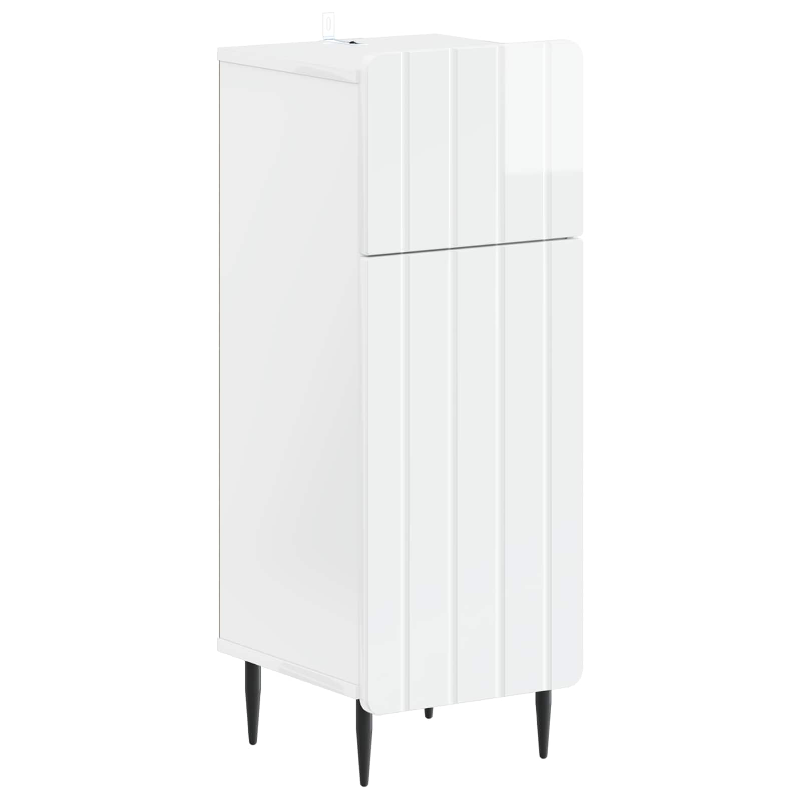 Badkamer Opbergkast ZWOLLE Hoogglans Wit 30 x 31 x 79,5 cm