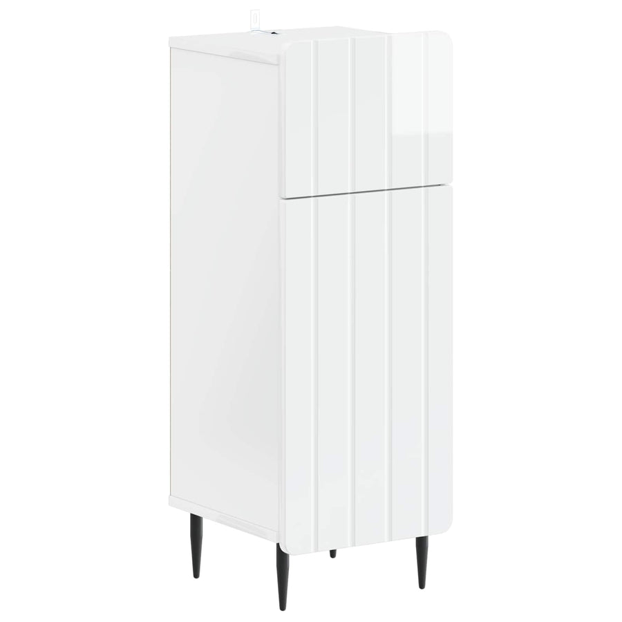 Badkamer Opbergkast ZWOLLE Hoogglans Wit 30 x 31 x 79,5 cm