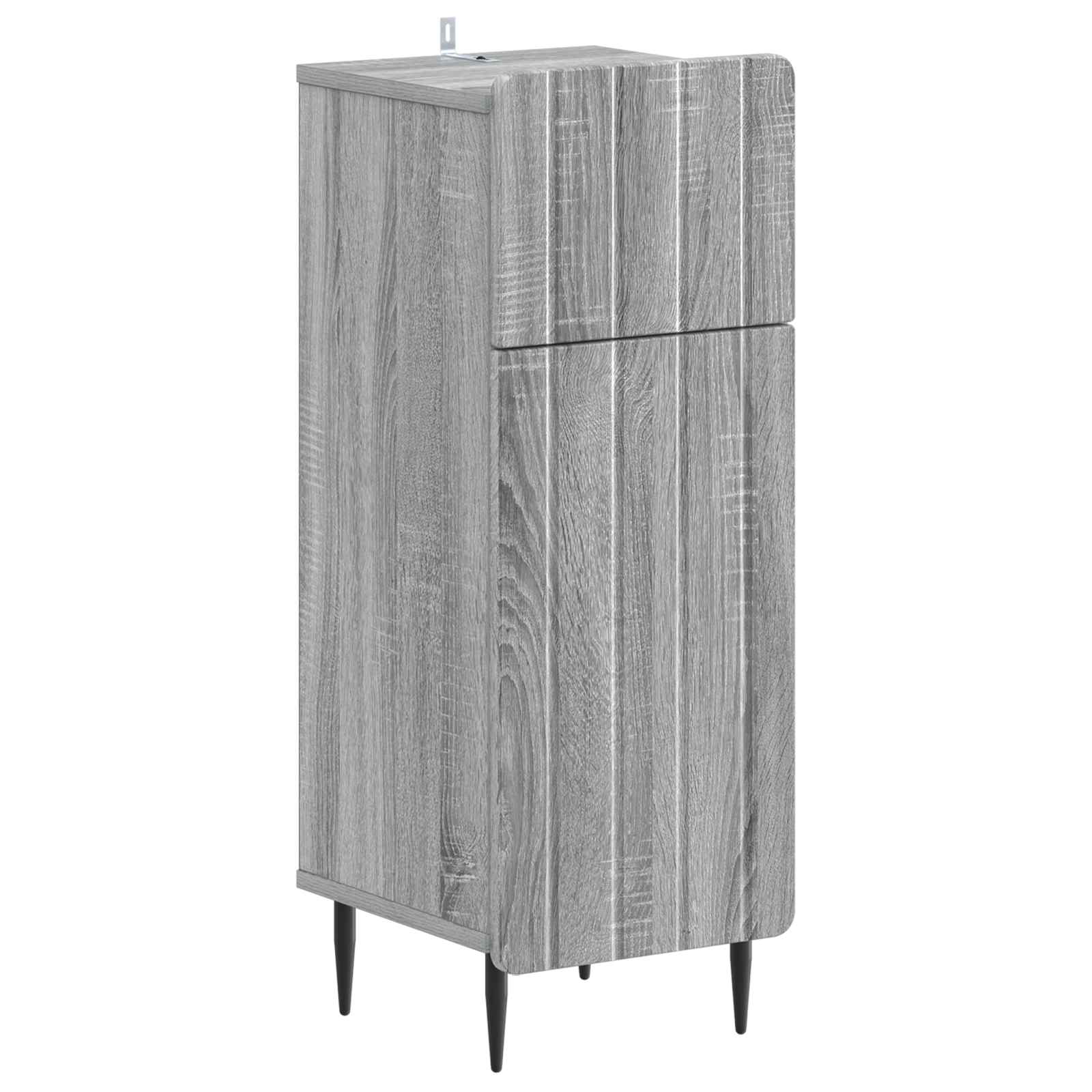 Badkamer Opbergkast ZWOLLE Grijs Sonoma 30 x 31 x 79,5 cm