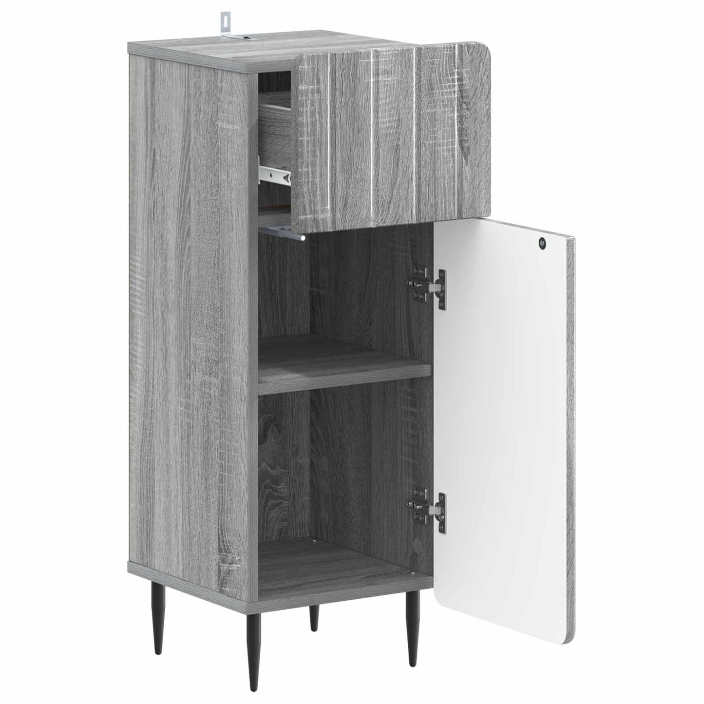 Badkamer Opbergkast ZWOLLE Grijs Sonoma 30 x 31 x 79,5 cm