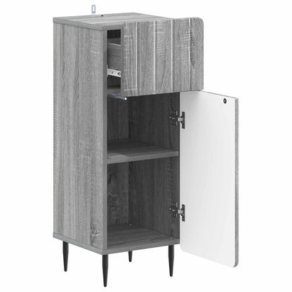 Badkamer Opbergkast ZWOLLE Grijs Sonoma 30 x 31 x 79,5 cm