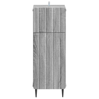 Badkamer Opbergkast ZWOLLE Grijs Sonoma 30 x 31 x 79,5 cm