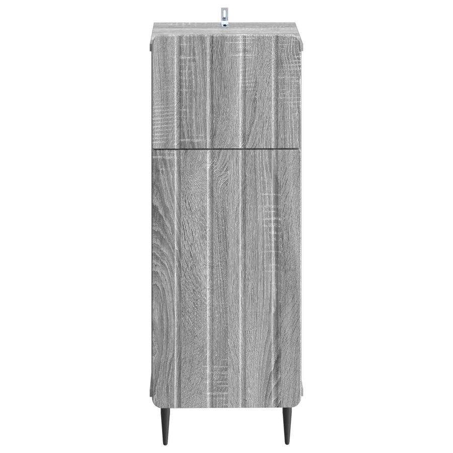 Badkamer Opbergkast ZWOLLE Grijs Sonoma 30 x 31 x 79,5 cm