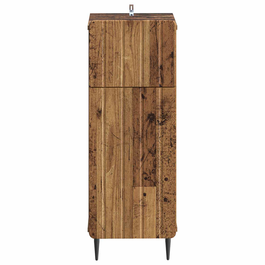 Badkamer Opbergkast ZWOLLE Oud hout 30 x 31 x 79,5 cm