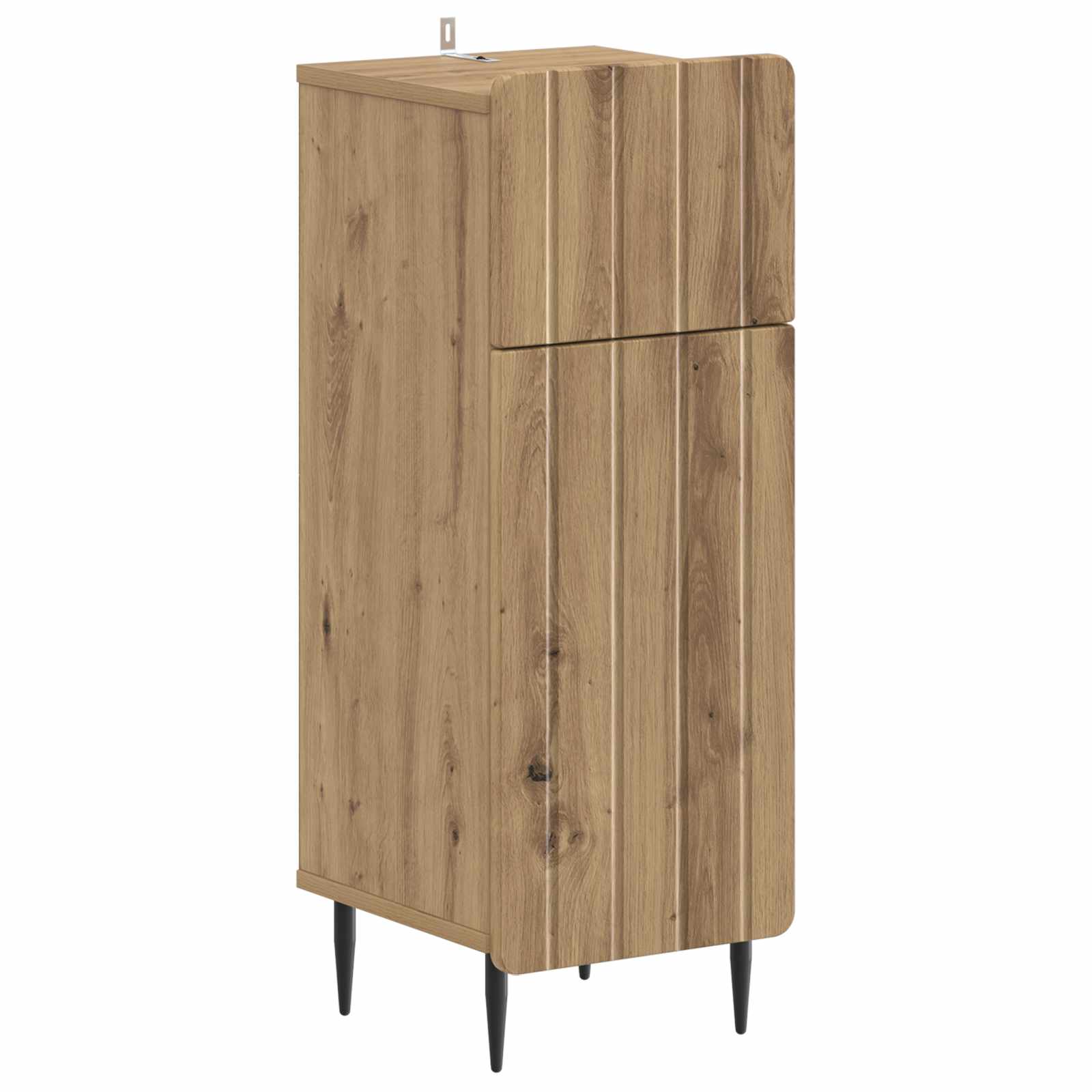 Badkamer Opbergkast ZWOLLE Artisanaal eiken 30 x 31 x 79,5 cm