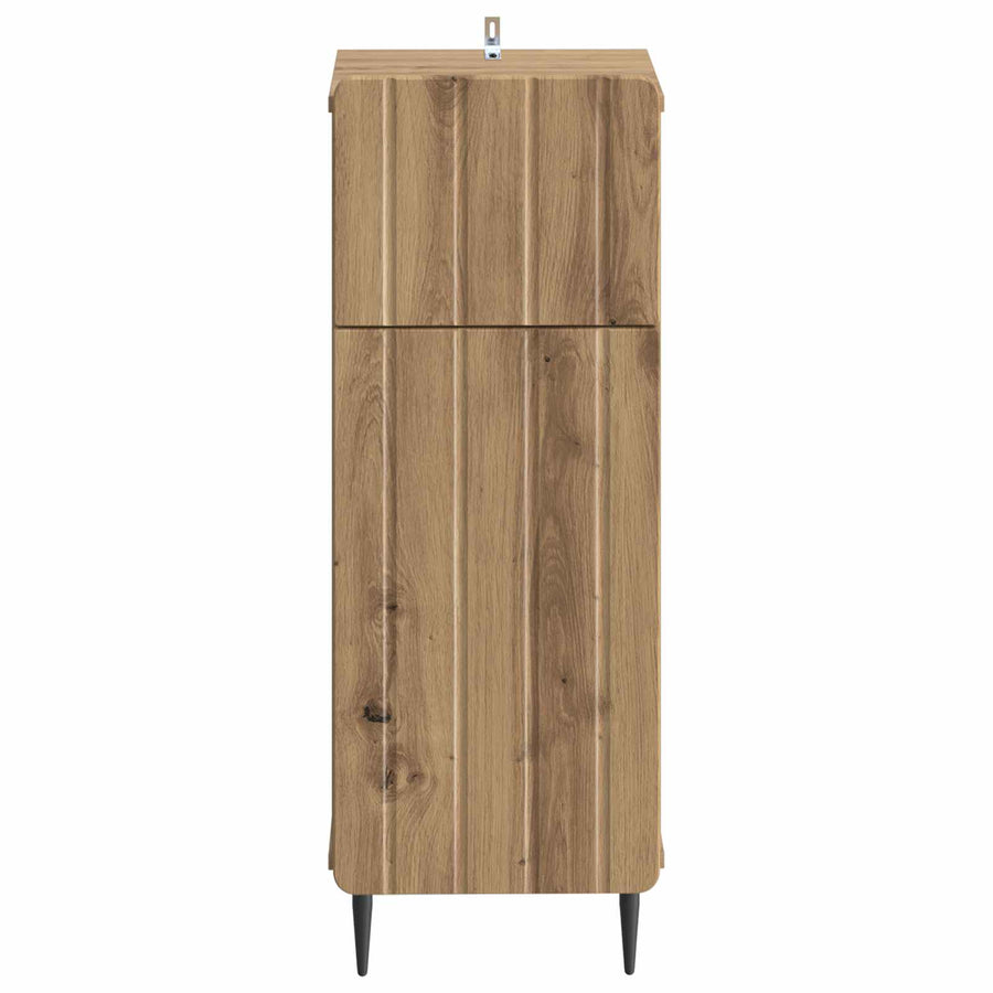 Badkamer Opbergkast ZWOLLE Artisanaal eiken 30 x 31 x 79,5 cm
