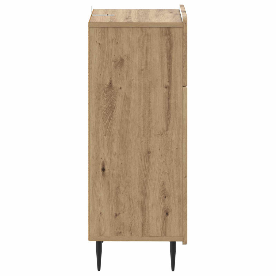 Badkamer Opbergkast ZWOLLE Artisanaal eiken 30 x 31 x 79,5 cm