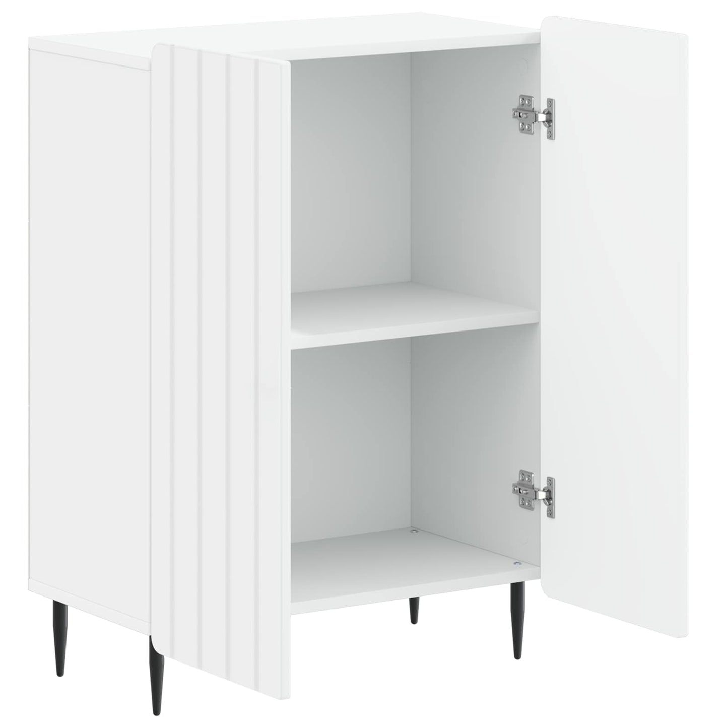Badkamer Opbergkast ZWOLLE Wit 59,5 x 31 x 79,5 cm Bewerkt hout