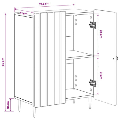 Badkamer Opbergkast ZWOLLE Zwart 59,5 x 31 x 79,5 cm