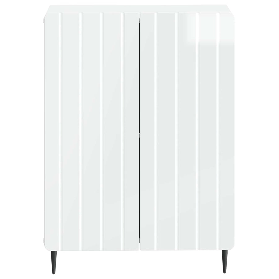 Badkamer Opbergkast ZWOLLE Hoogglans Wit 59,5 x 31 x 79,5 cm