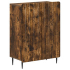 Badkamerkast 59,5x31x79,5 cm gerookt eiken