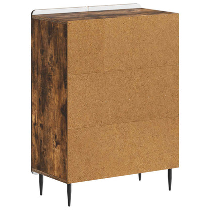 Badkamer Opbergkast ZWOLLE Gerookt eiken 59,5 x 31 x 79,5 cm