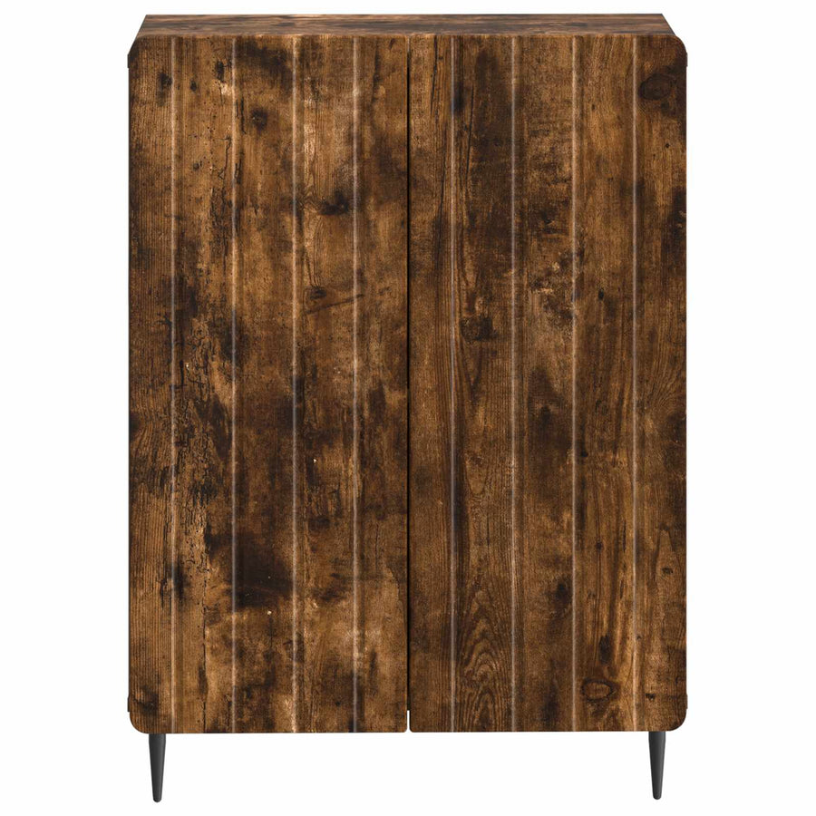 Badkamer Opbergkast ZWOLLE Gerookt eiken 59,5 x 31 x 79,5 cm