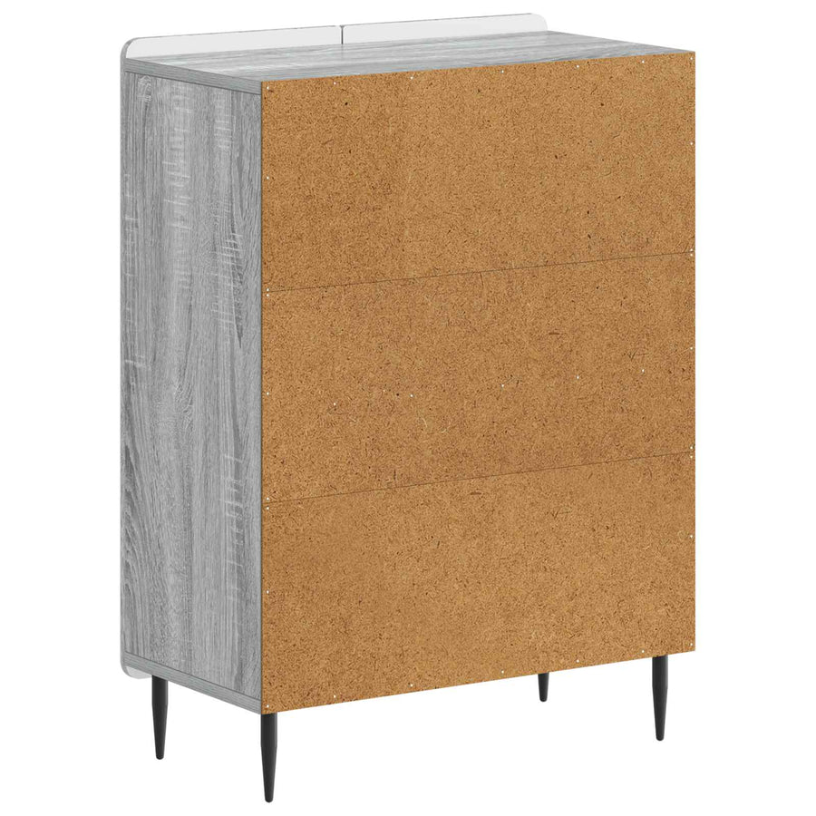 Badkamer Opbergkast ZWOLLE Grijs Sonoma 59,5 x 31 x 79,5 cm