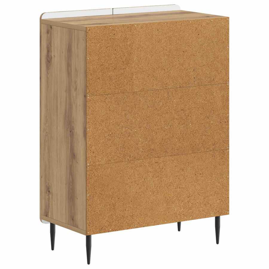 Badkamer Opbergkast ZWOLLE Artisanaal eiken 59,5 x 31 x 79,5 cm