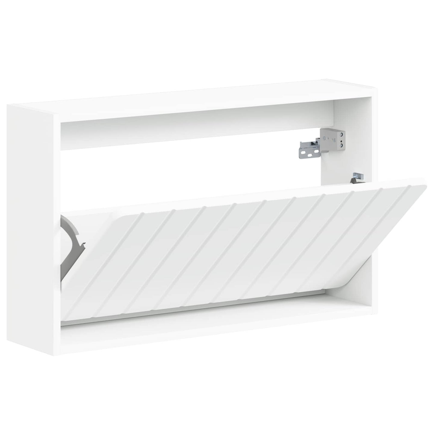 Wandgemonteerde Schoenkast ZWOLLE 71 x 17 x 43 cm Bewerkt hout