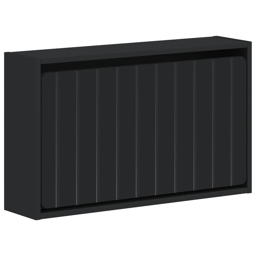Wandgemonteerde Schoenkast ZWOLLE 71 x 17 x 43 cm Bewerkt hout