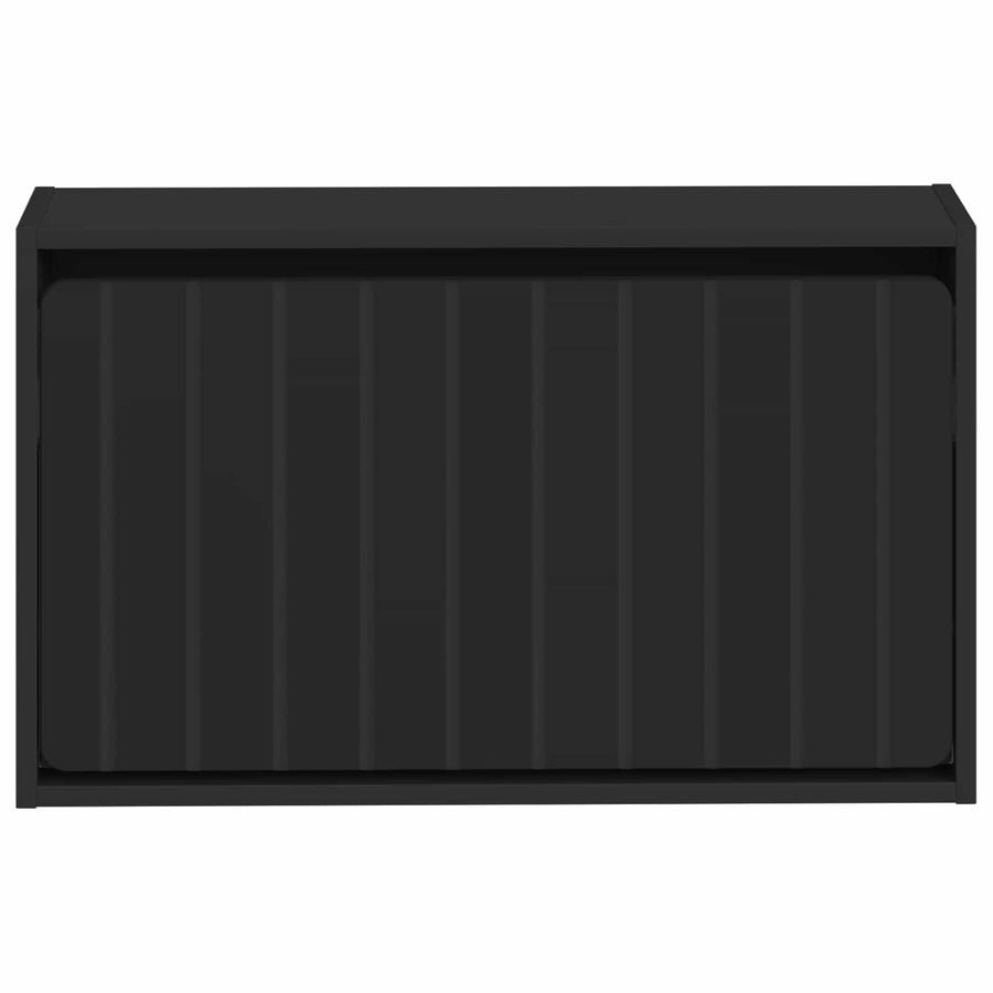 Wandgemonteerde Schoenkast ZWOLLE 71 x 17 x 43 cm Bewerkt hout