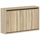 Wandgemonteerde schoenkast 71x17x43 cm bewerkt hout sonoma eiken