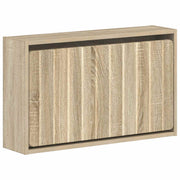 Wandgemonteerde schoenkast 71x17x43 cm bewerkt hout sonoma eiken