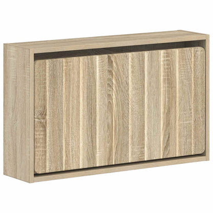 Wandgemonteerde Schoenkast ZWOLLE 71 x 17 x 43 cm Bewerkt hout