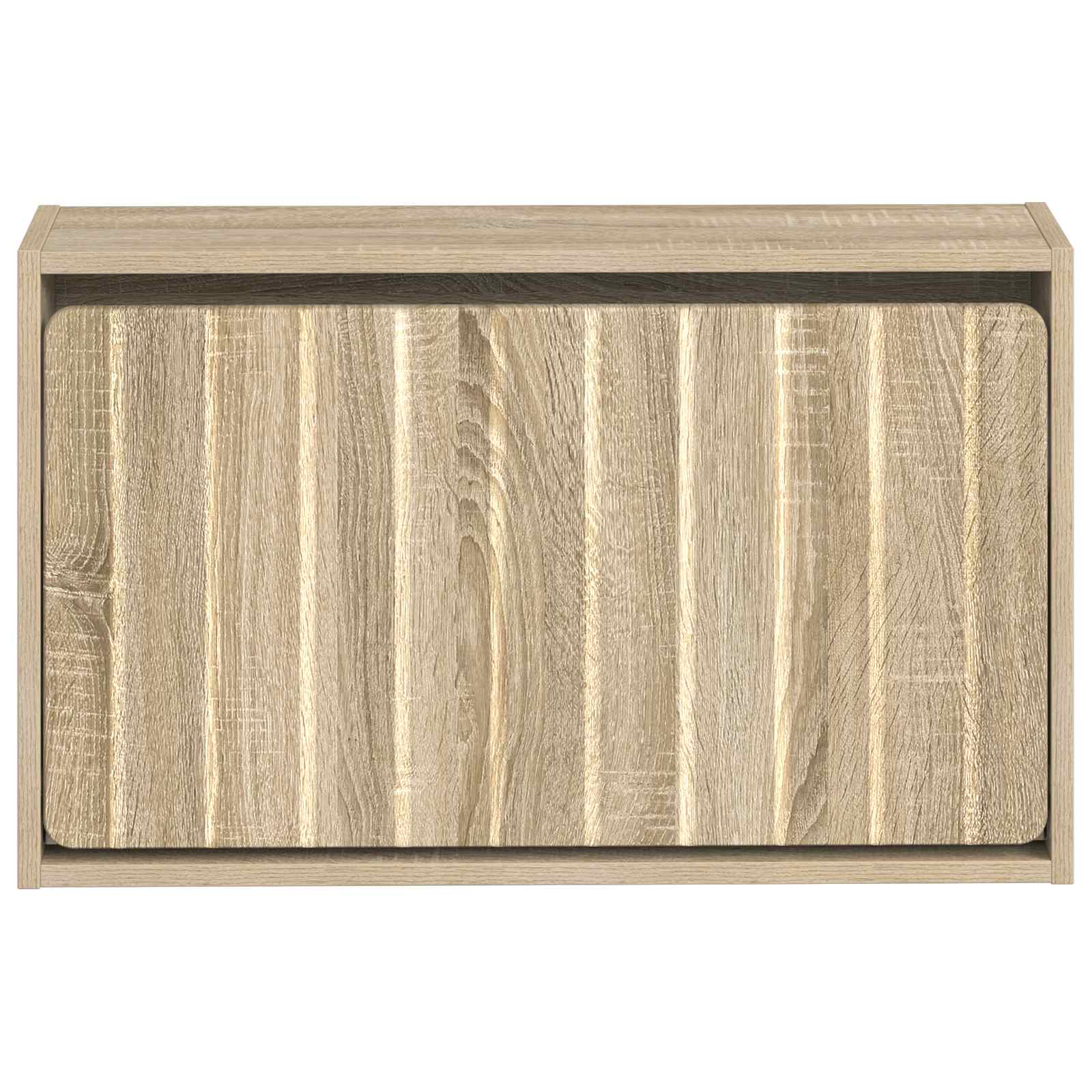Wandgemonteerde Schoenkast ZWOLLE 71 x 17 x 43 cm Bewerkt hout