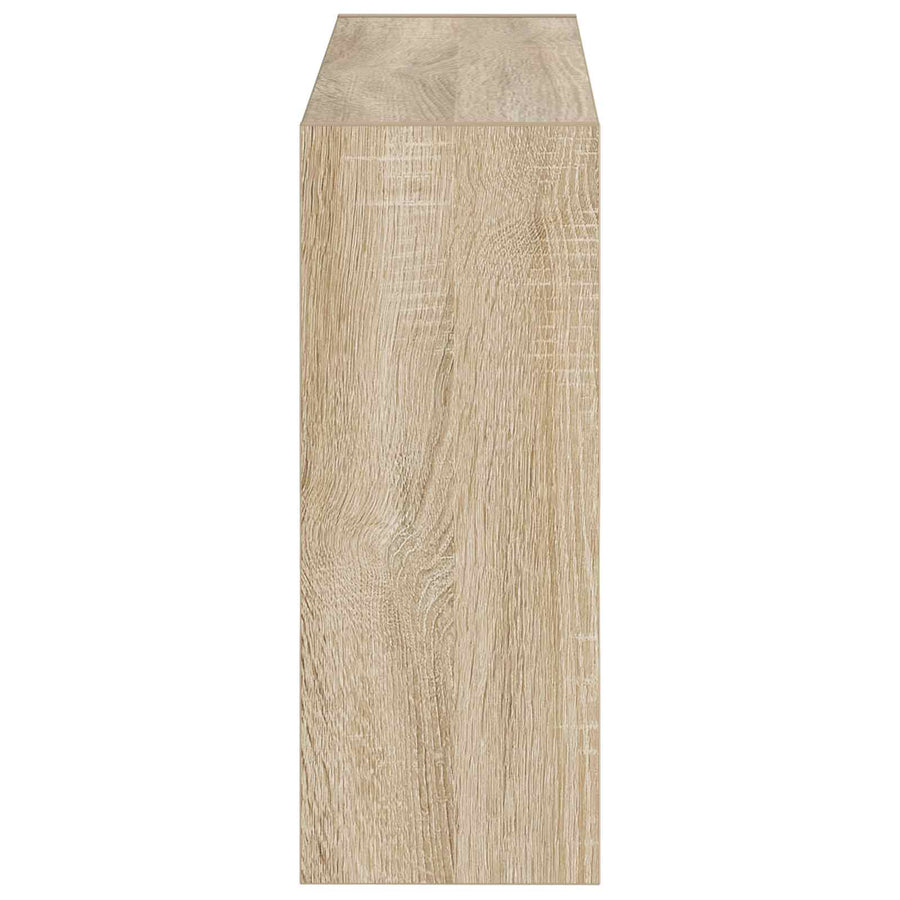 Wandgemonteerde Schoenkast ZWOLLE 71 x 17 x 43 cm Bewerkt hout