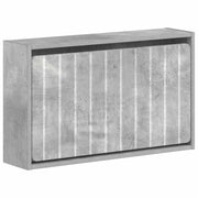Schoenenkast wandmontage 71x17x43 cm bewerkt hout