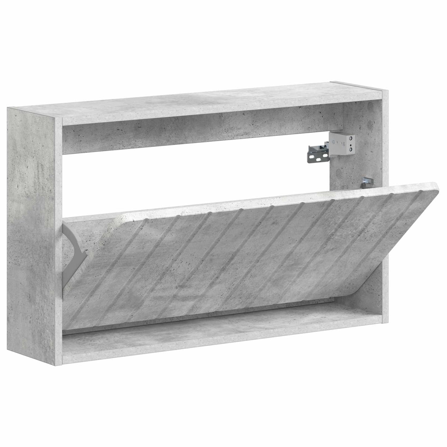 Wandgemonteerde Schoenkast ZWOLLE 71 x 17 x 43 cm Bewerkt hout