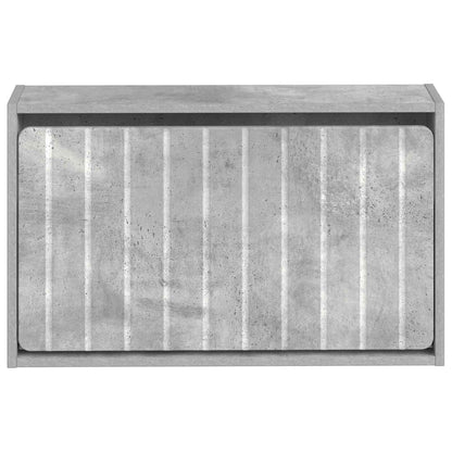 Wandgemonteerde Schoenkast ZWOLLE 71 x 17 x 43 cm Bewerkt hout