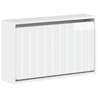 Schoenenkast wandmontage 71x17x43 cm bewerkt hout