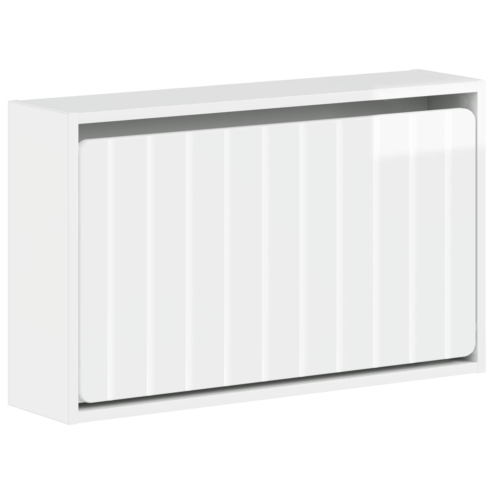 Wandgemonteerde Schoenkast ZWOLLE 71 x 17 x 43 cm Bewerkt hout