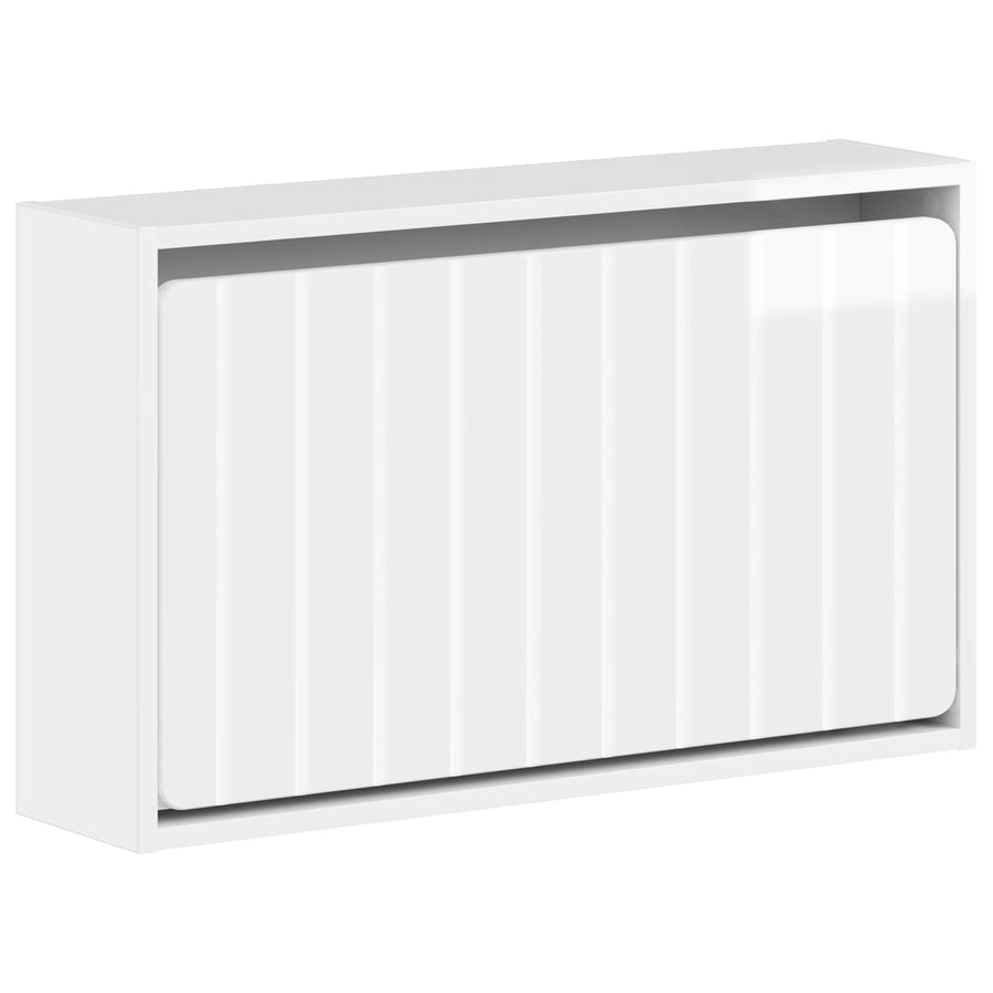 Wandgemonteerde Schoenkast ZWOLLE 71 x 17 x 43 cm Bewerkt hout