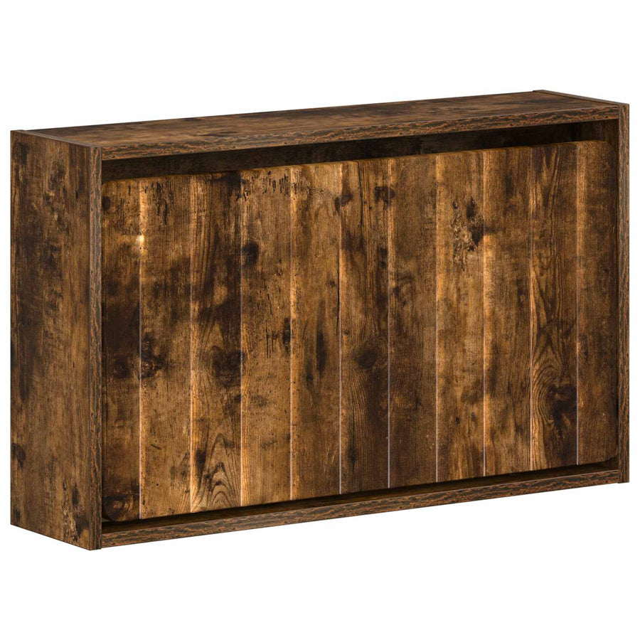Wandgemonteerde Schoenkast ZWOLLE 71 x 17 x 43 cm Bewerkt hout