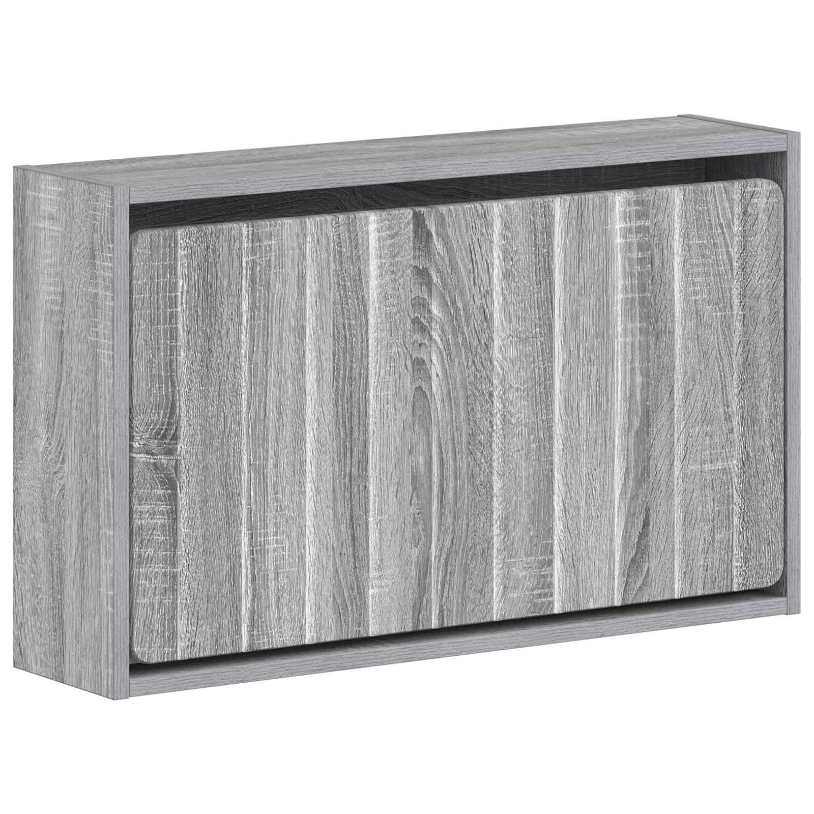 Wandgemonteerde Schoenkast ZWOLLE 71 x 17 x 43 cm Bewerkt hout